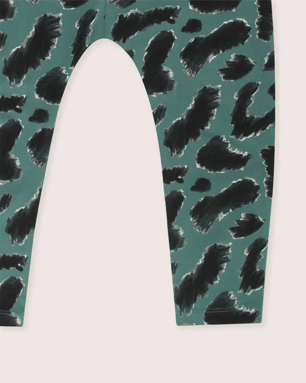 Abstract Animal Print Dungarees