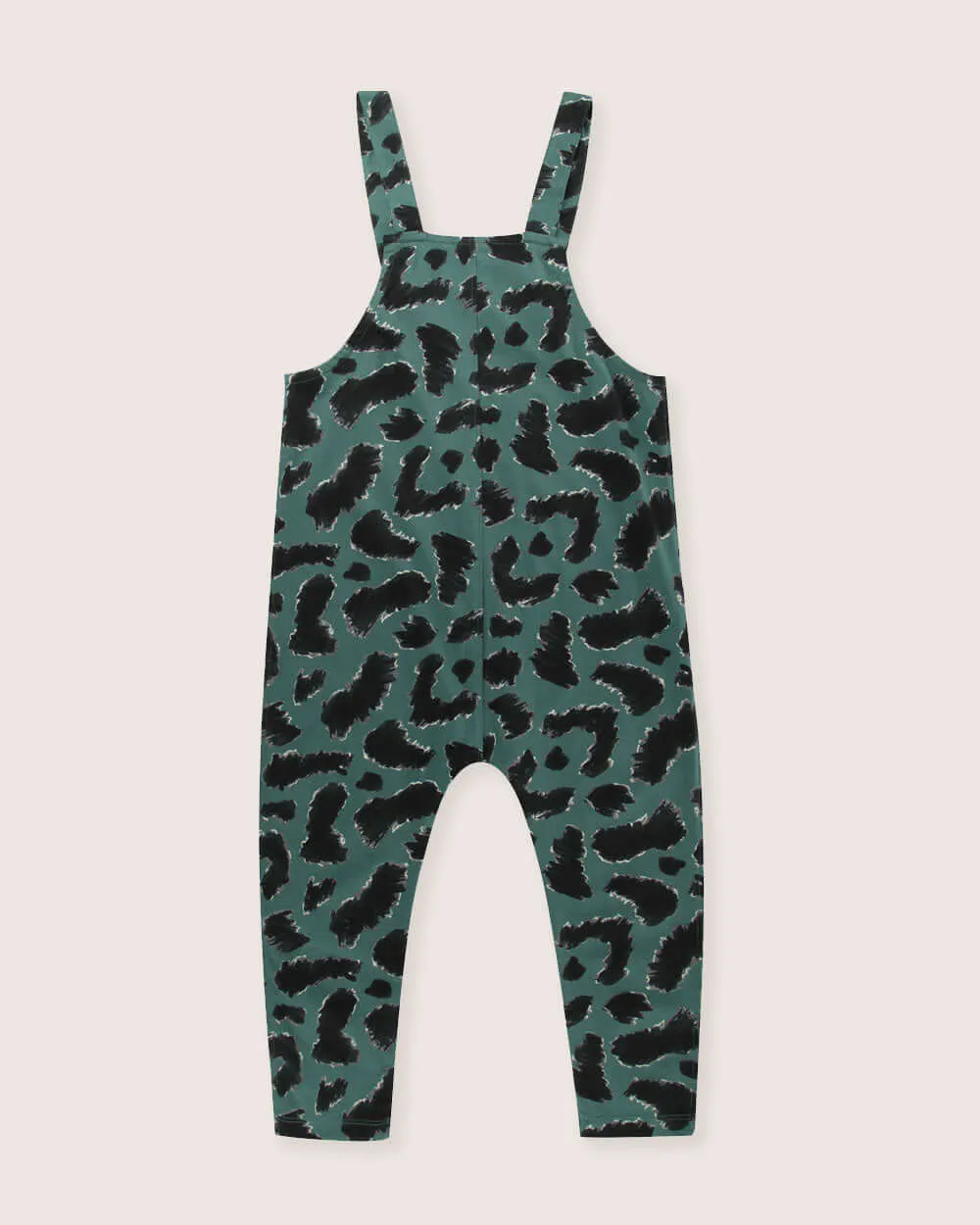 Abstract Animal Print Dungarees