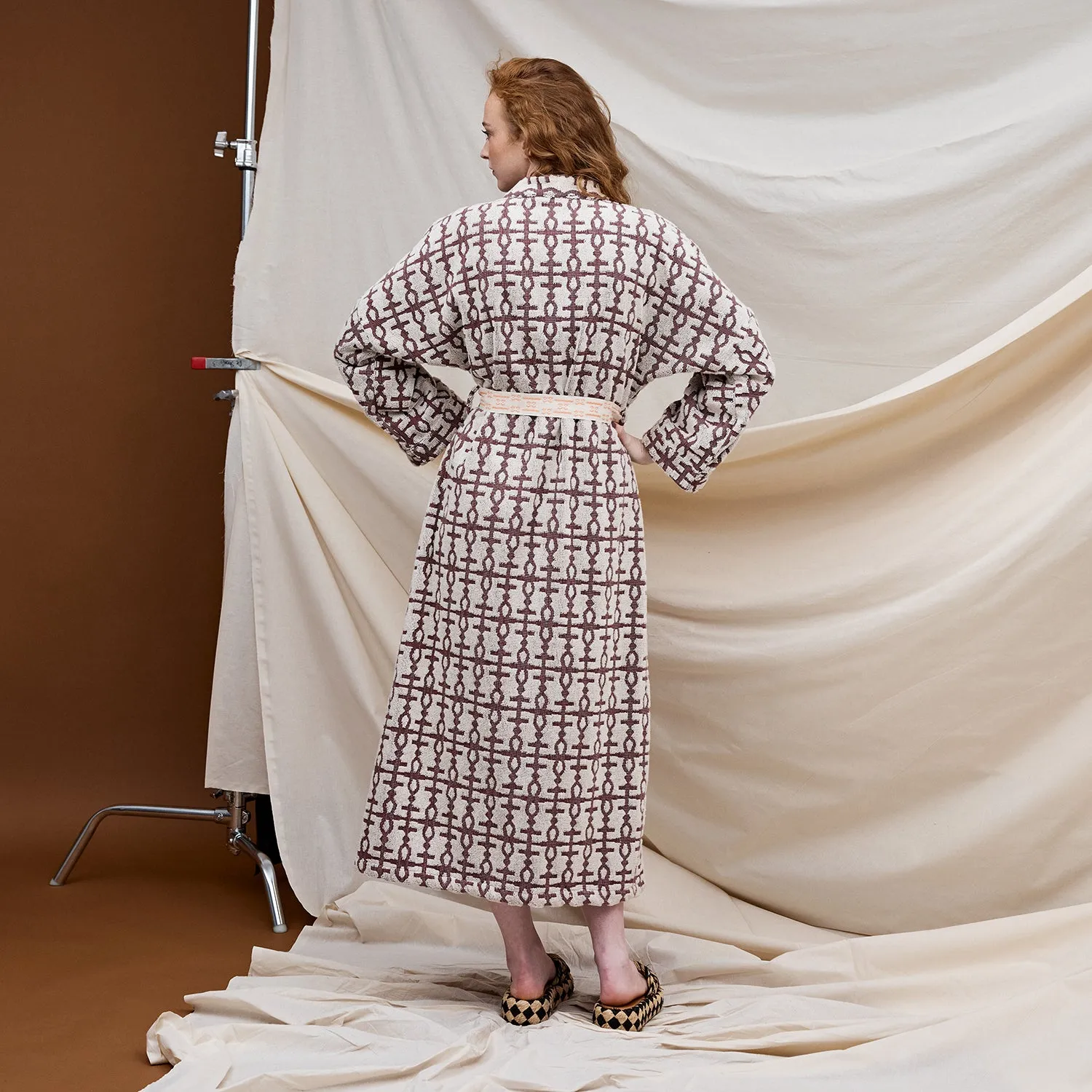 Amata Towelling Robe - Clove