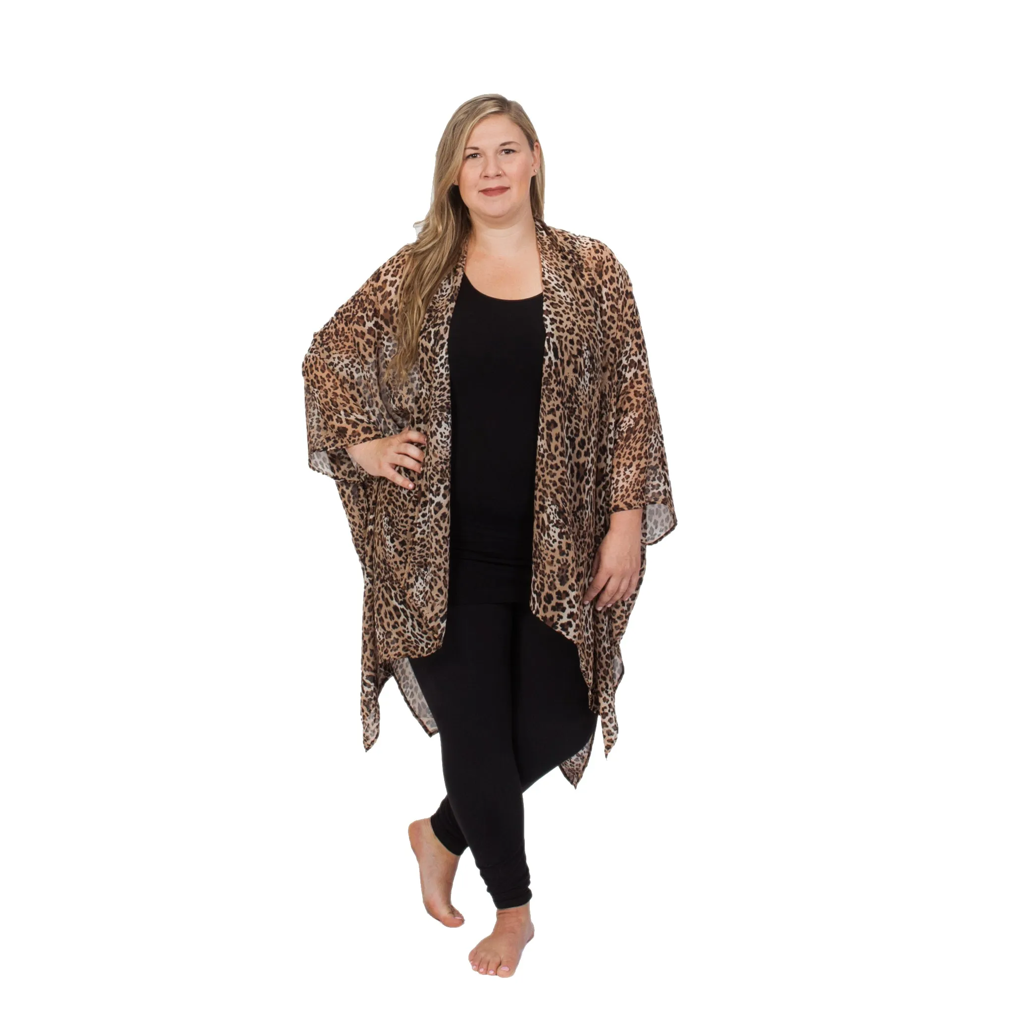 Animal Print Kimono