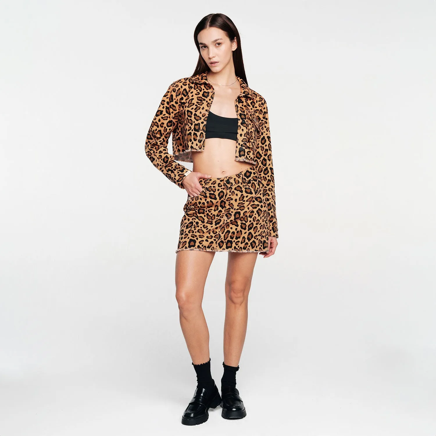 Animal Print Skirt - Leopard