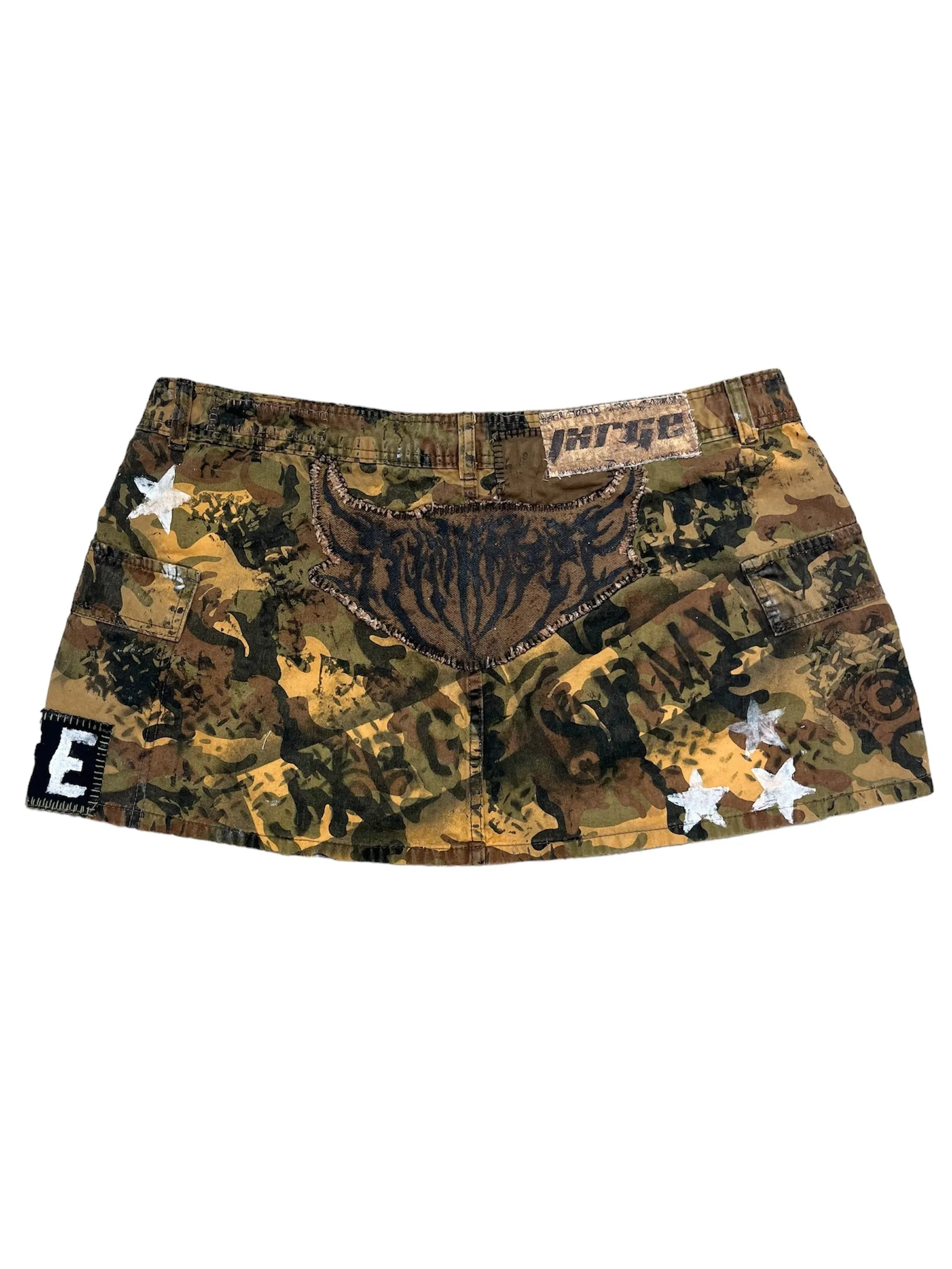 Army Painted Mini Skirt- XL