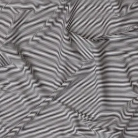 Black and Grey Micro Striped 100% Cotton Shirting Fabric, 150 cm Width, Made in Italy-D20478