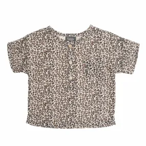 Brown Animal Print Shirt