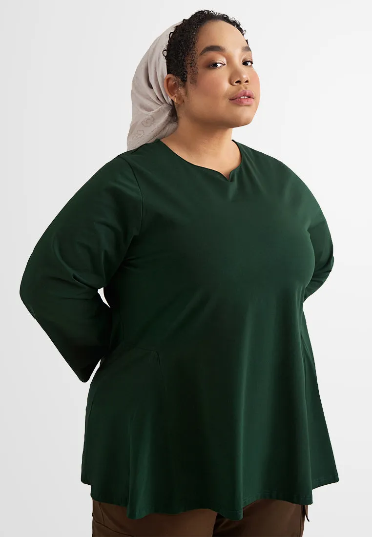 Casie EVERYDAY Long Sleeve Peplum Tee