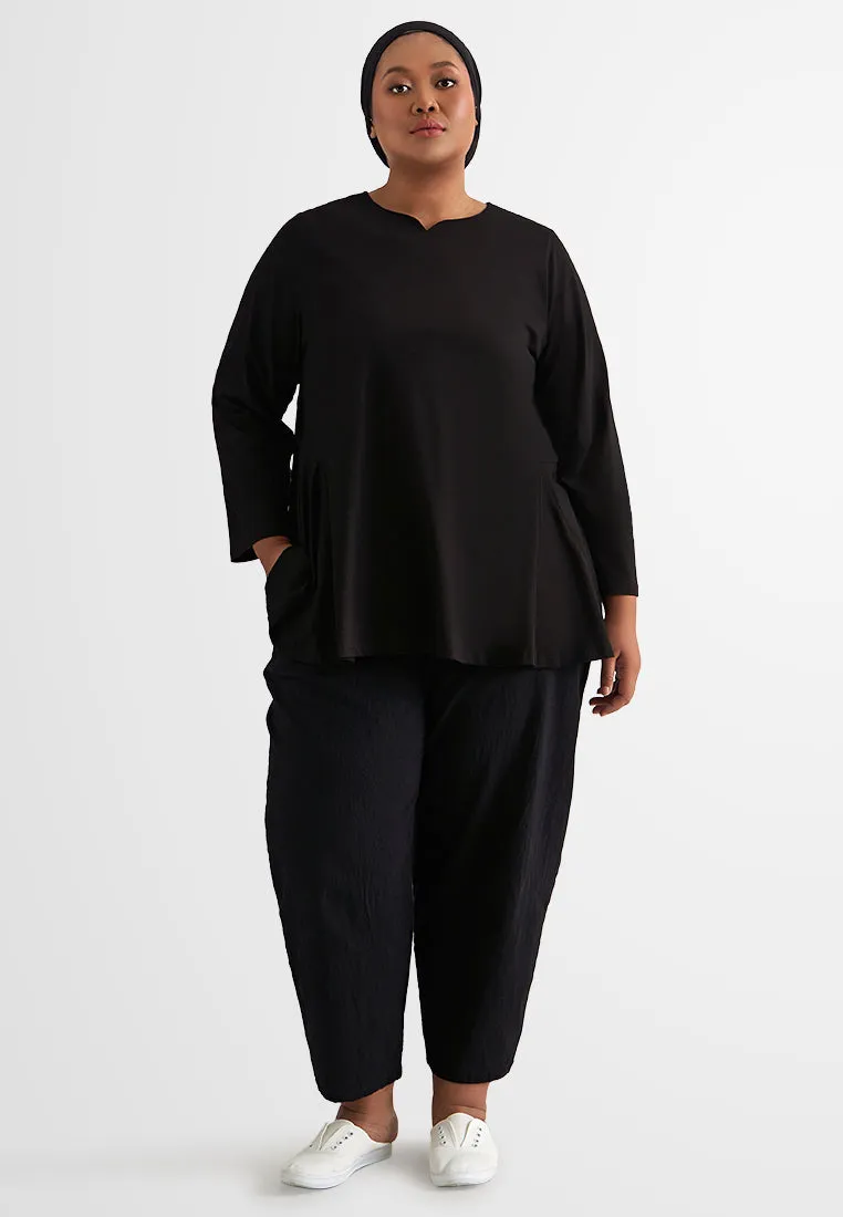 Casie EVERYDAY Long Sleeve Peplum Tee