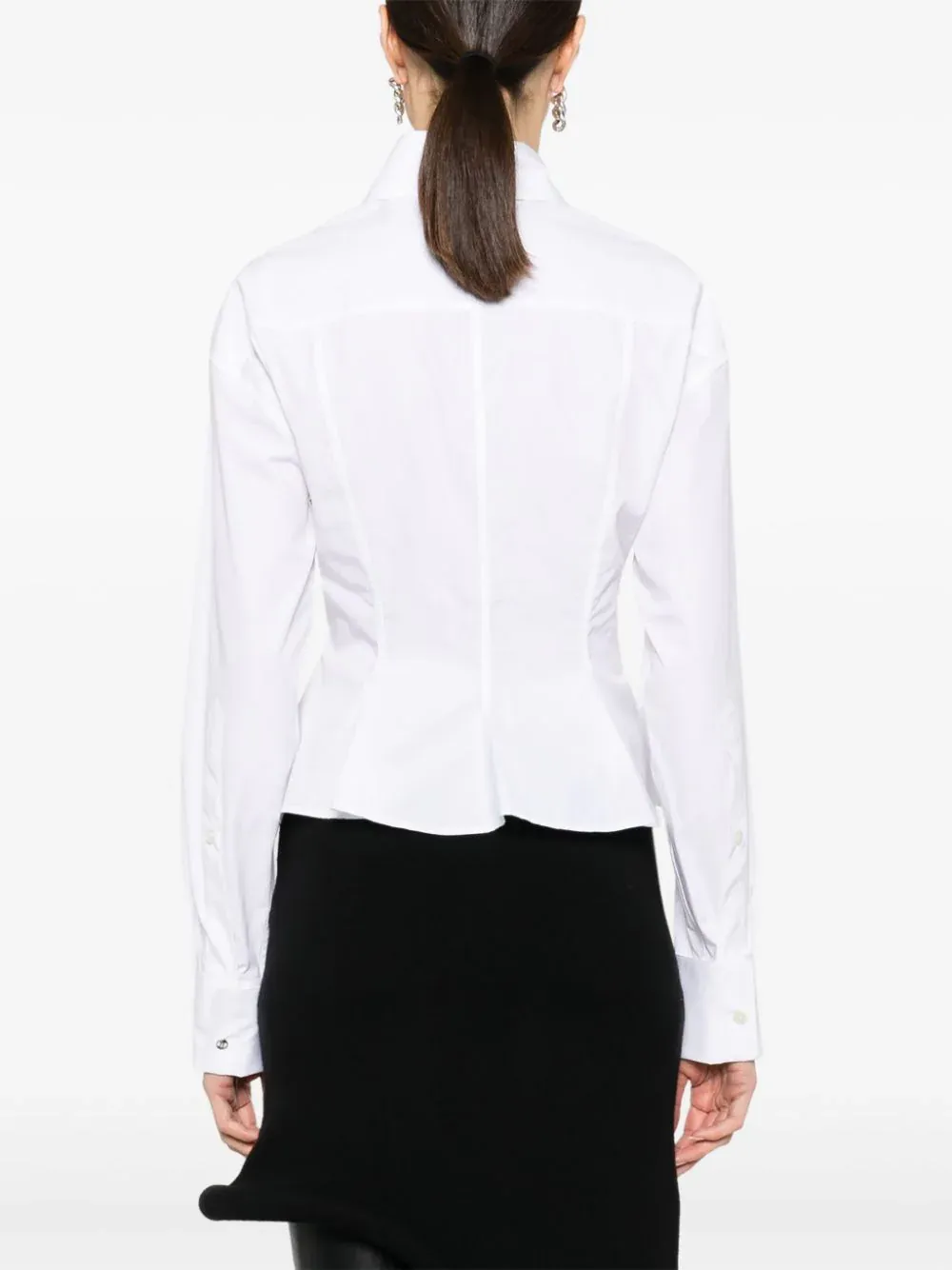 Cotton Peplum Shirt