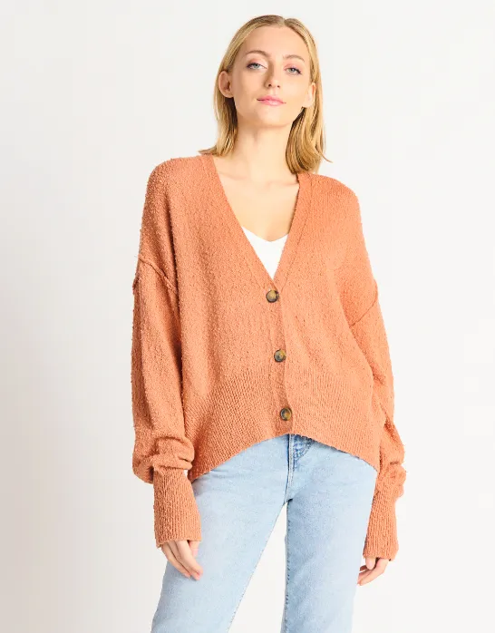 Dex Oversized Sweater/Cardi-Rust