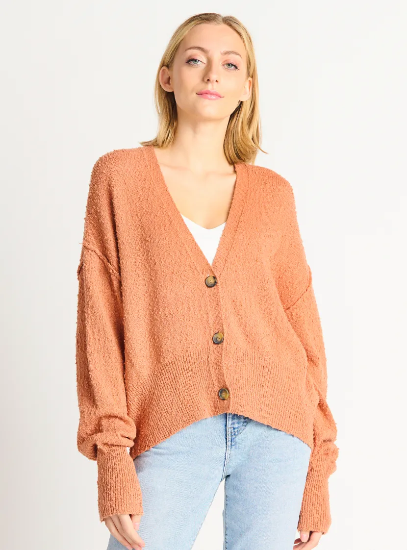 Dex Oversized Sweater/Cardi-Rust