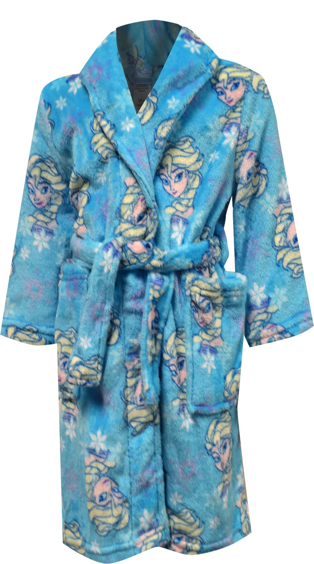 Disney Frozen Elsa Cozy Blue Plush Robe