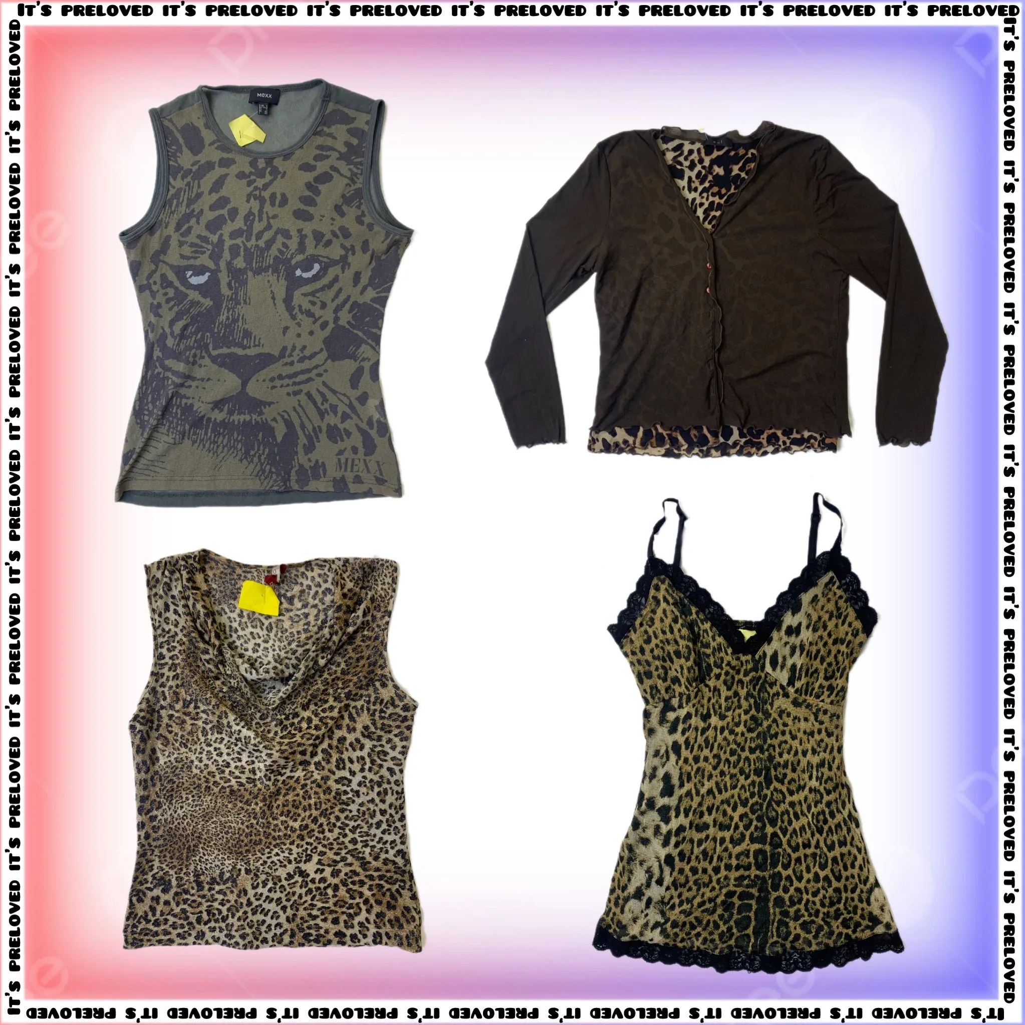 Fergilicious: Animal Print Y2K Tops Mix(SS-486)