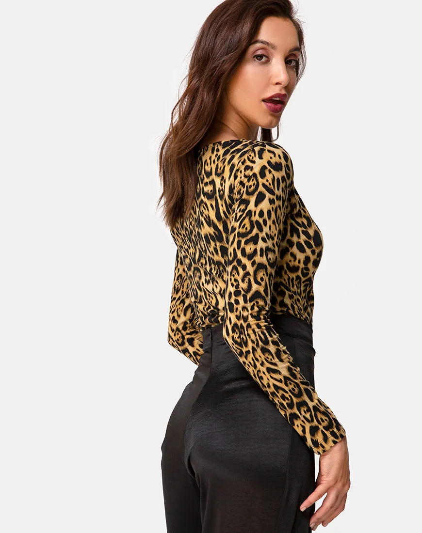 Guanelle Top in Leopard