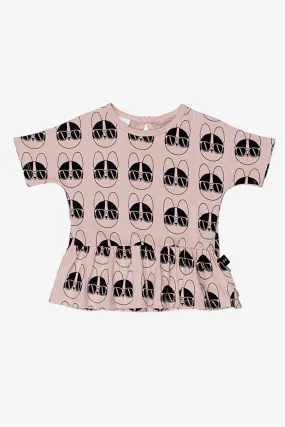 Huxbaby French Shades Wide Frill Girls Shirt