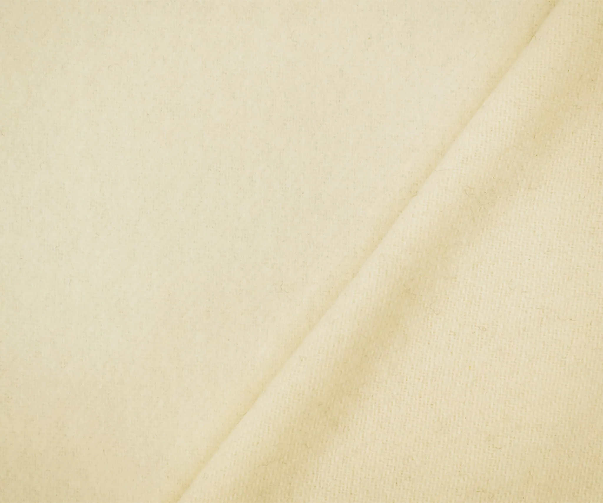 Ivory Melton Wool Polyester Solid Single Sided Brushed Jacketing Woven Fabric