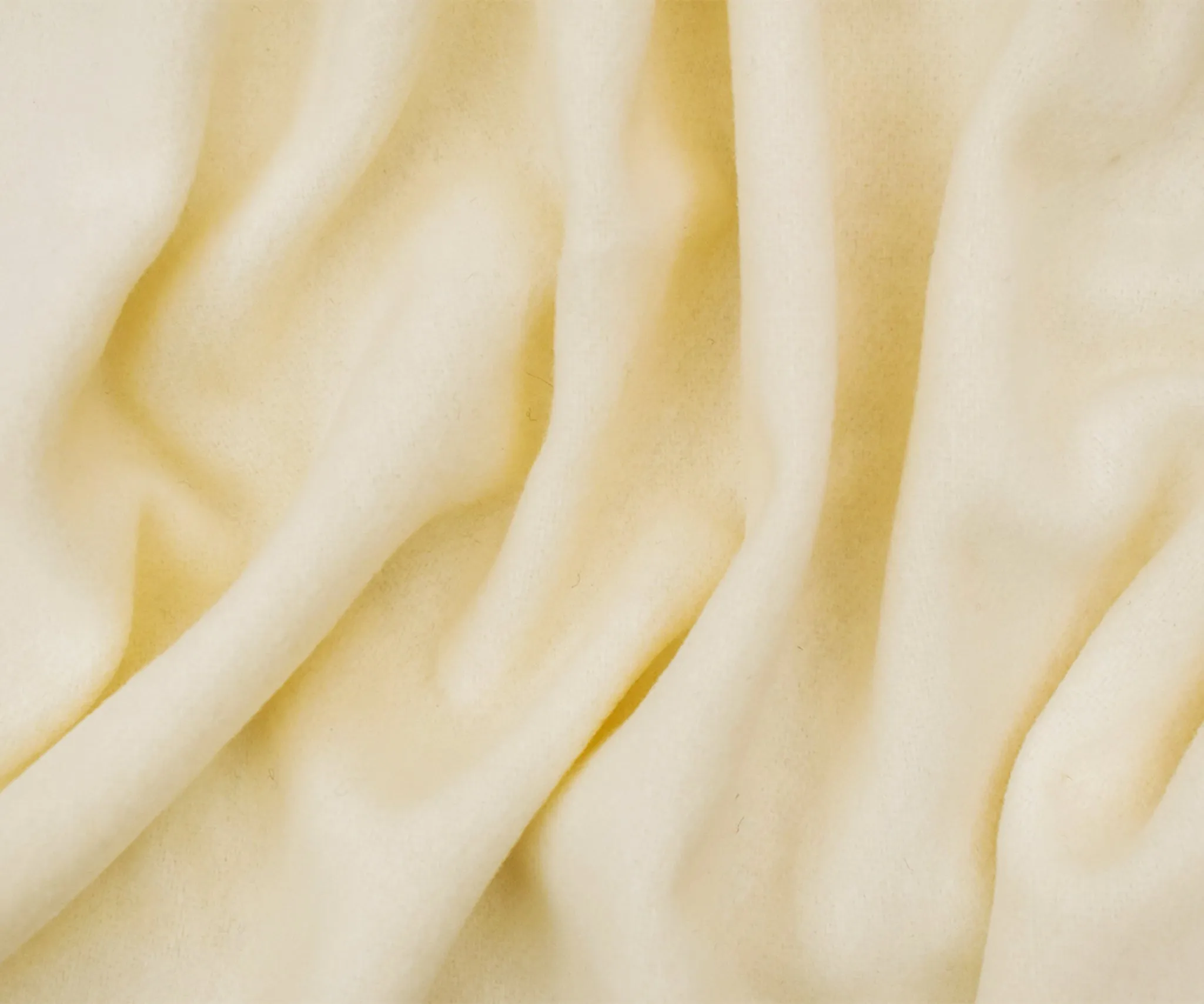 Ivory Melton Wool Polyester Solid Single Sided Brushed Jacketing Woven Fabric