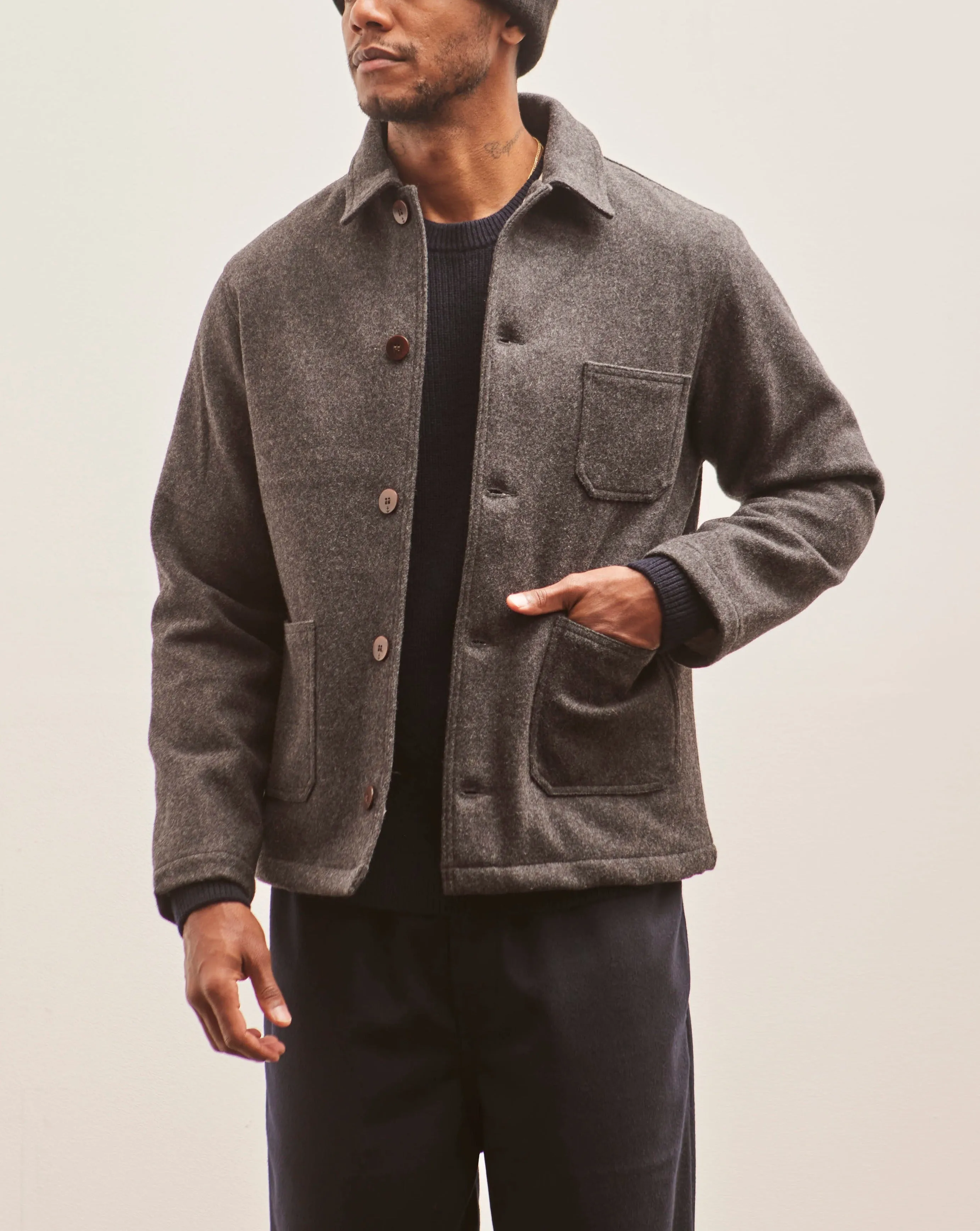 La Paz Baptista Jacket, Dark Grey Mesc