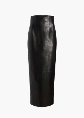 Loxley Skirt in Black Leather