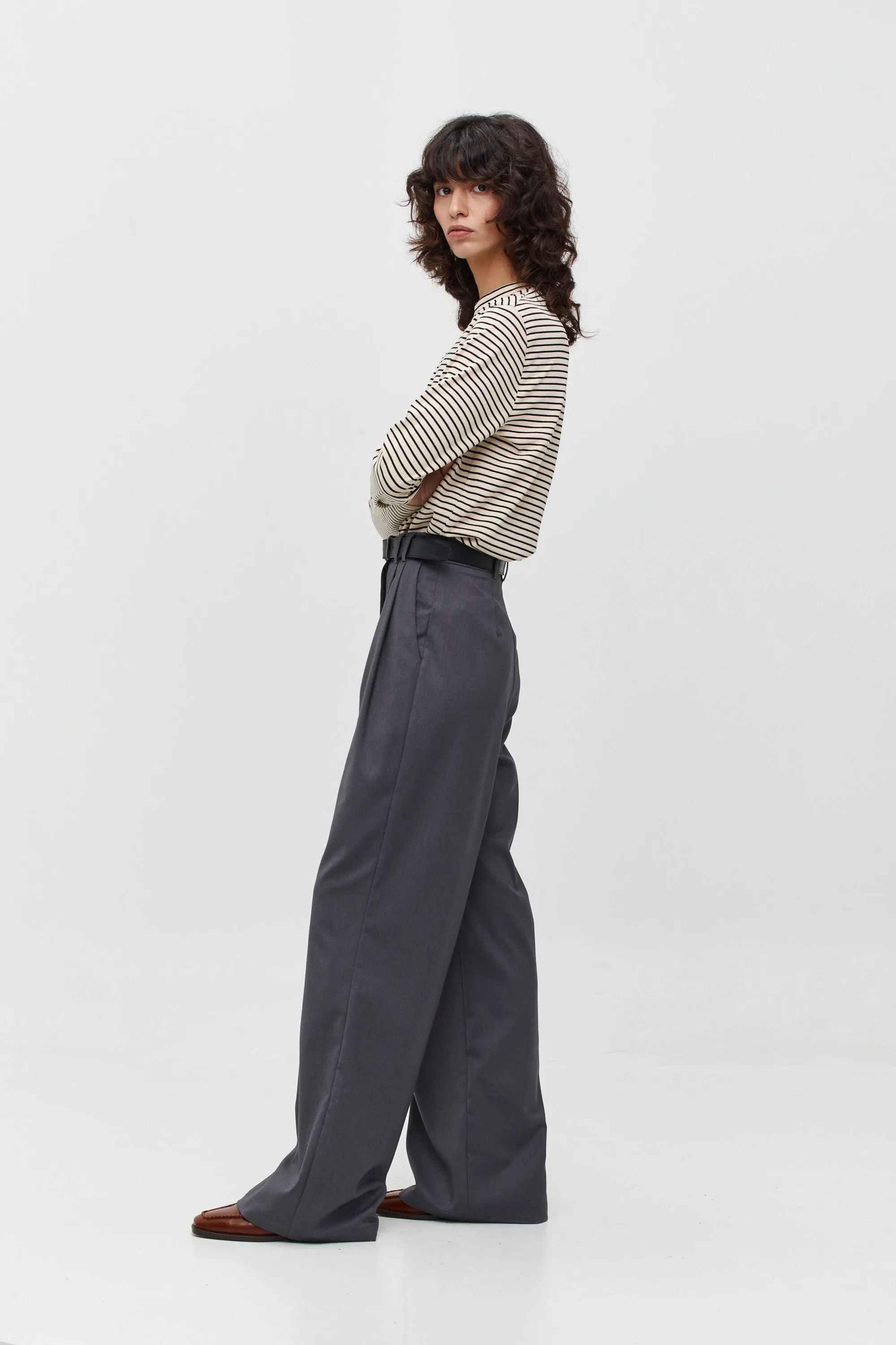 Luca Tailored Pants Grey