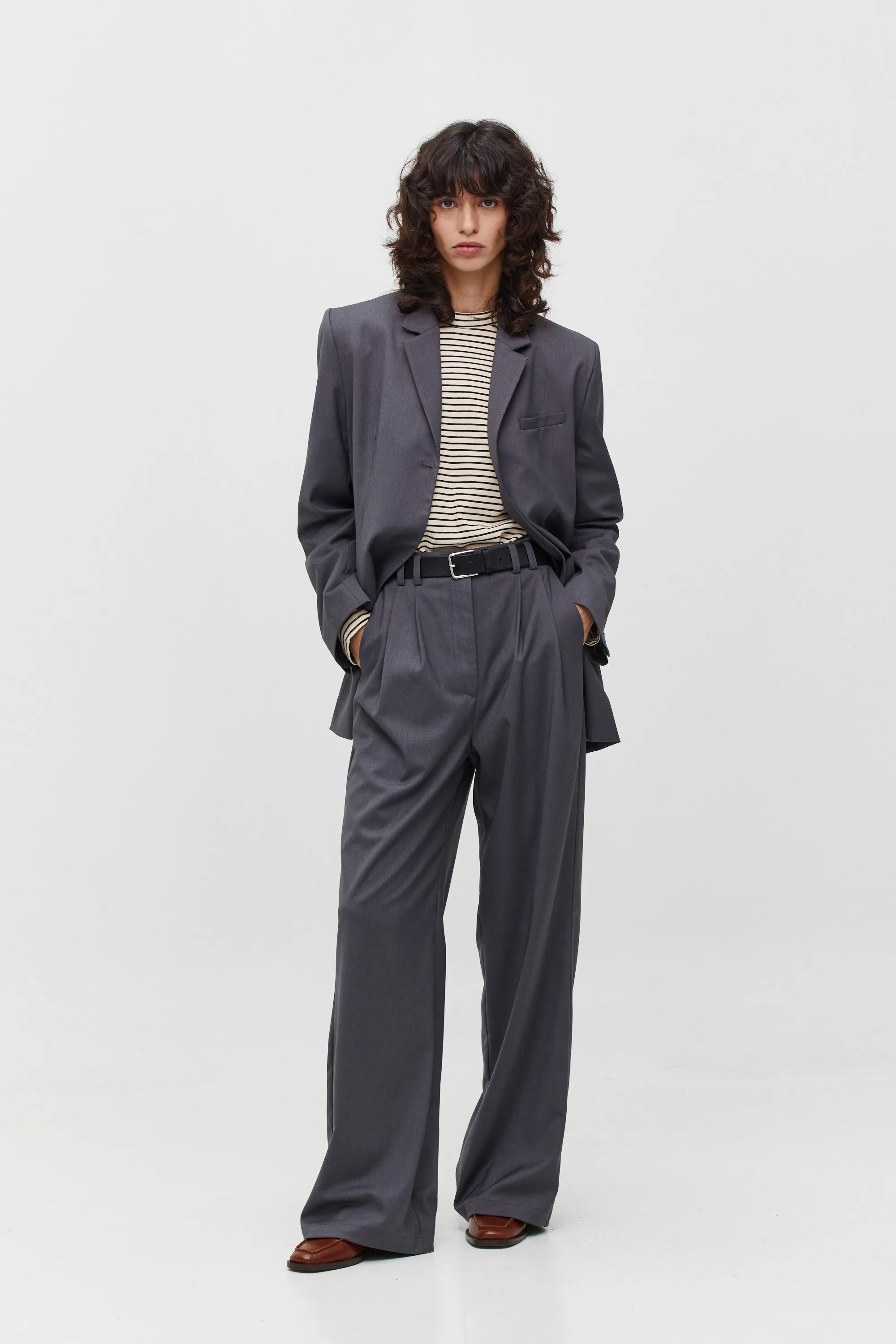 Luca Tailored Pants Grey