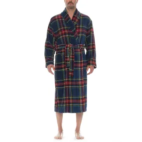 Majestic International | Tidings Traditional Plaid Shawl Robe | Men's