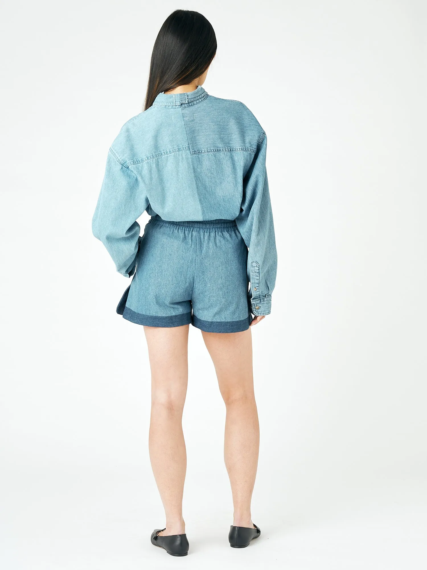 Missy Short Denim Mid Blue