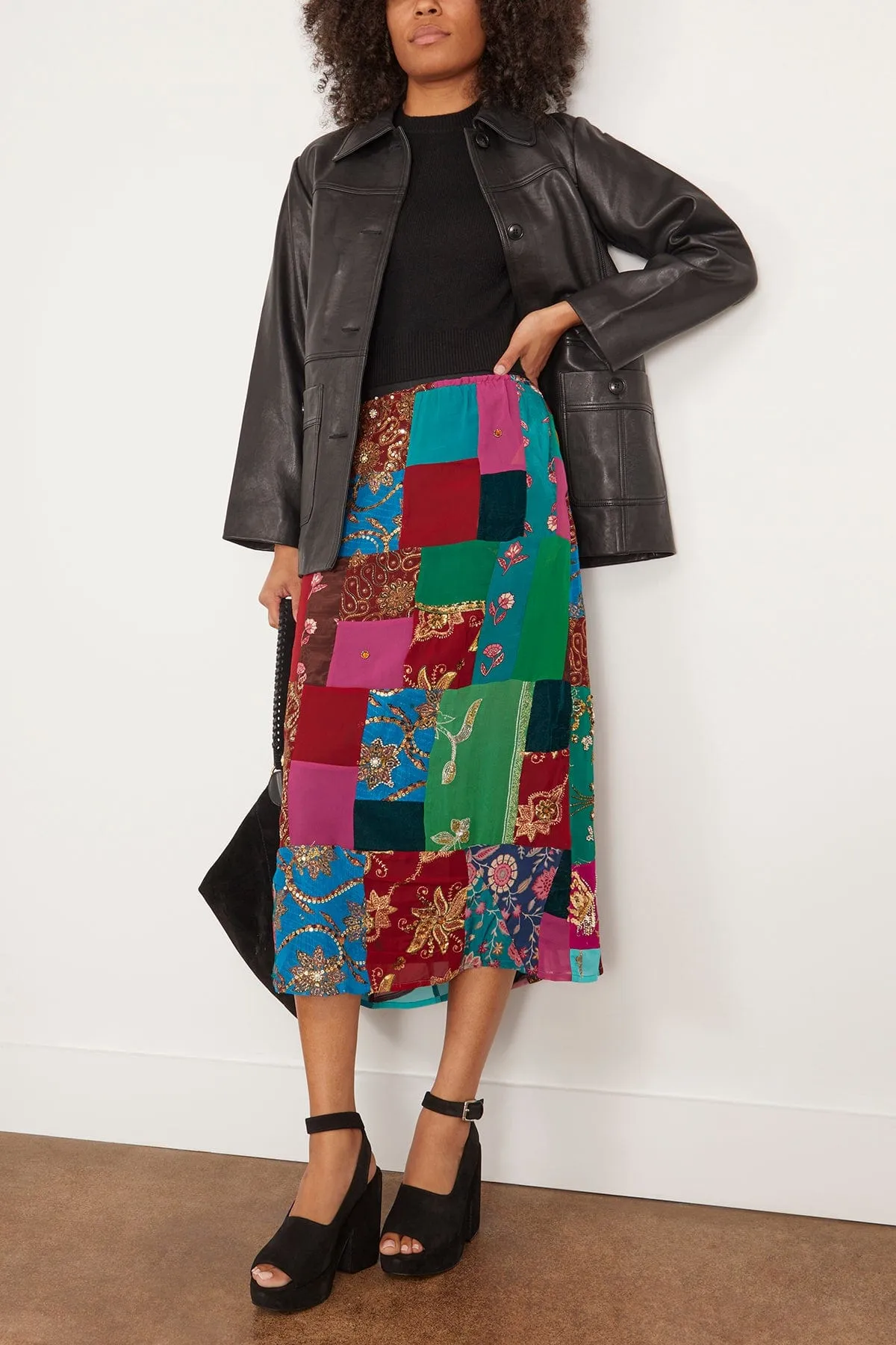 Phoebe Patchwork Skirt in Multi