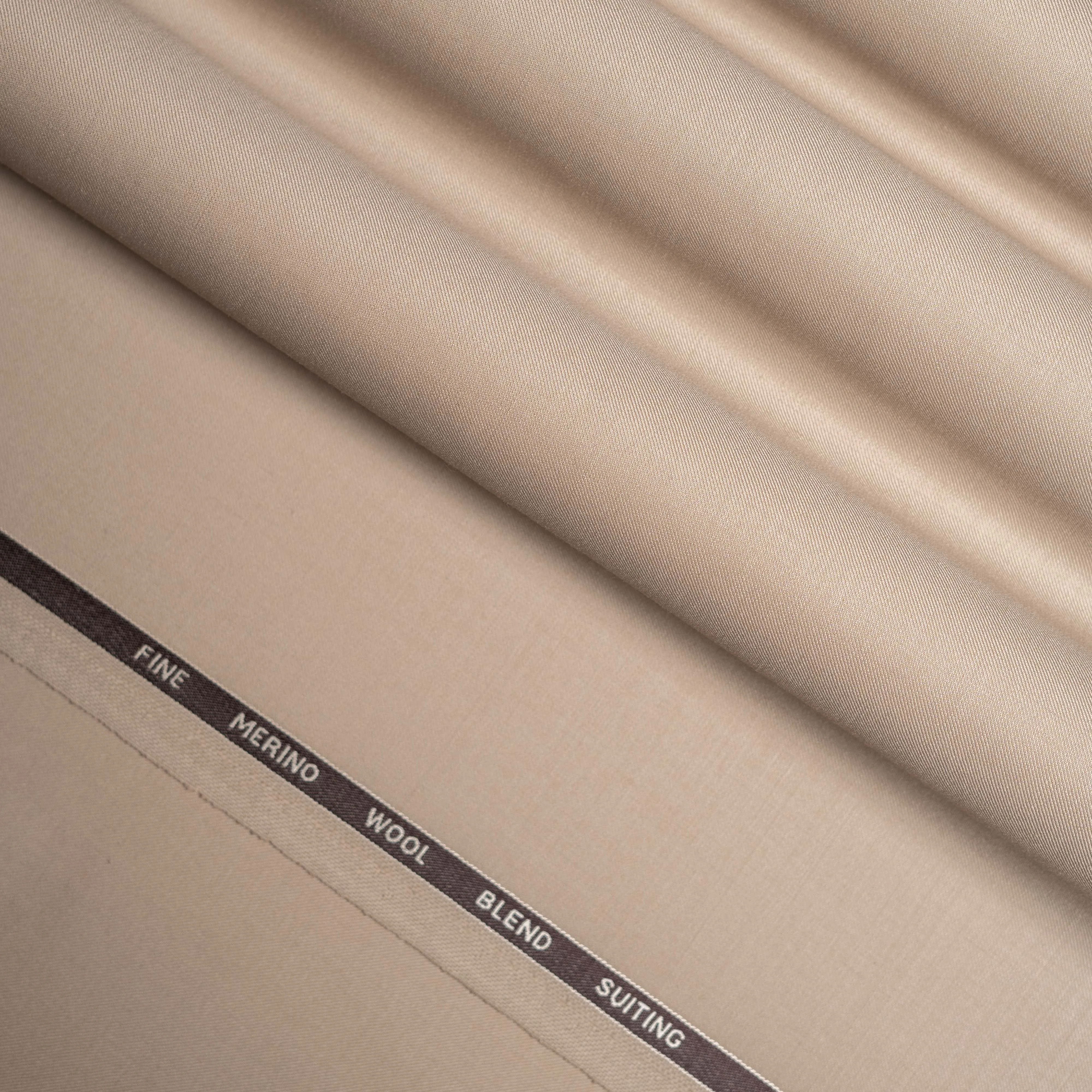 Plain-Bisque Brown, Wool Blend, Tropical Exclusive Suiting Fabric