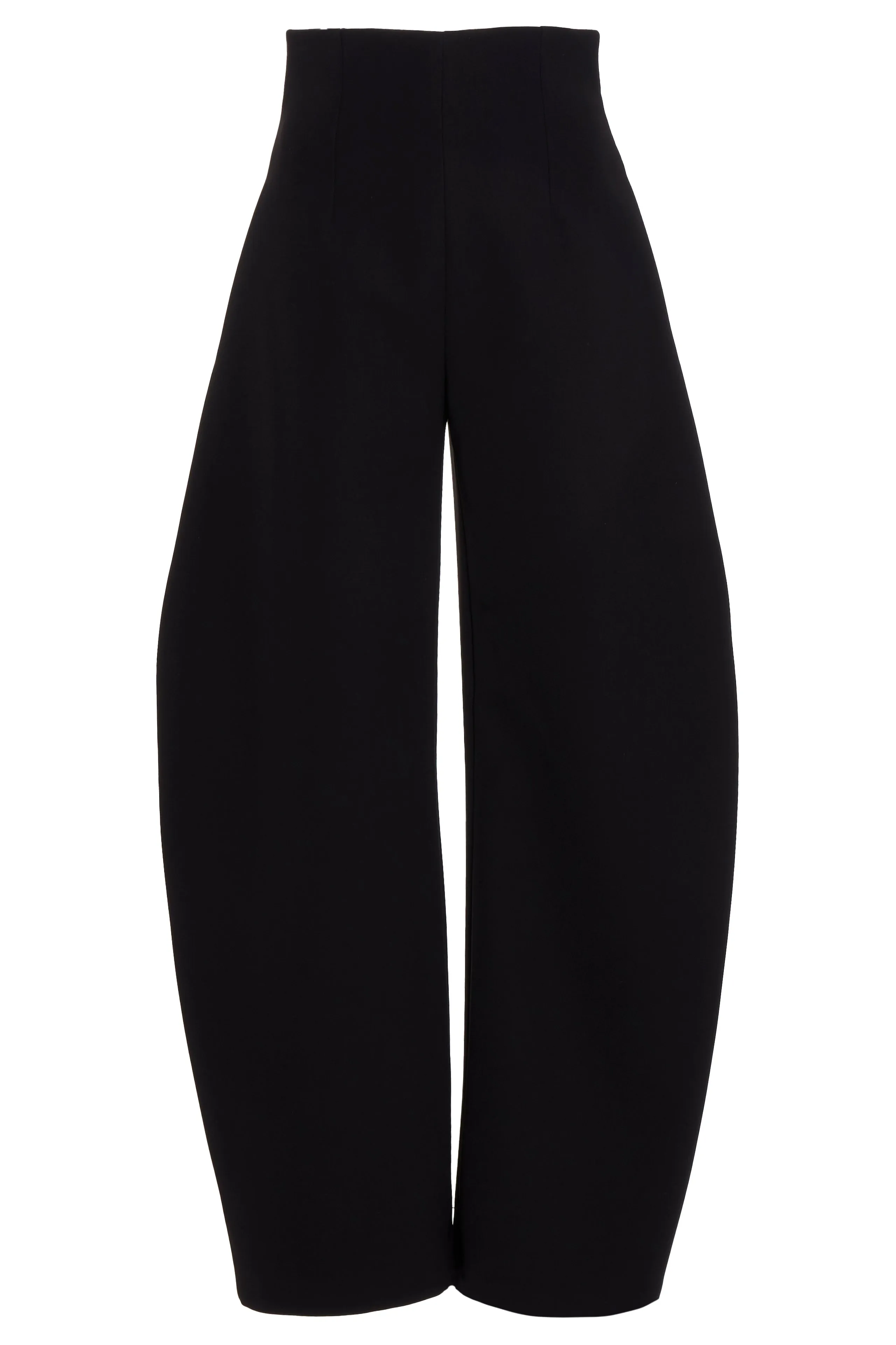 Rounded Tailored Trousers Black