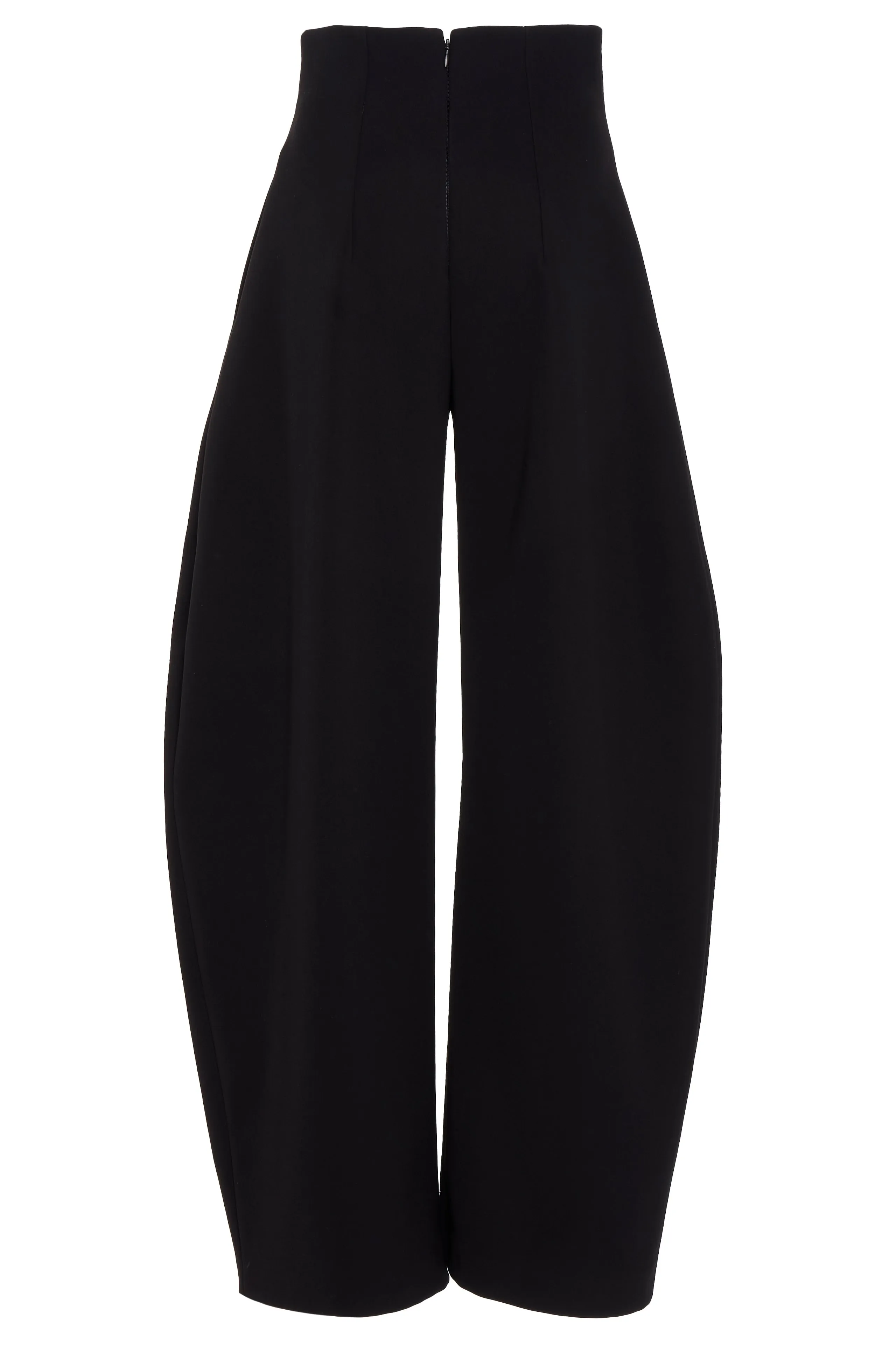 Rounded Tailored Trousers Black