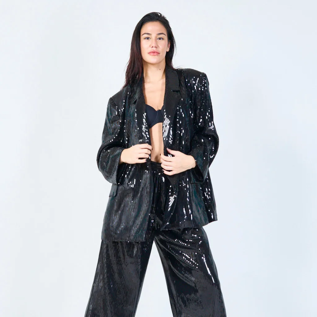 Shimmering sequin blazer wholesale