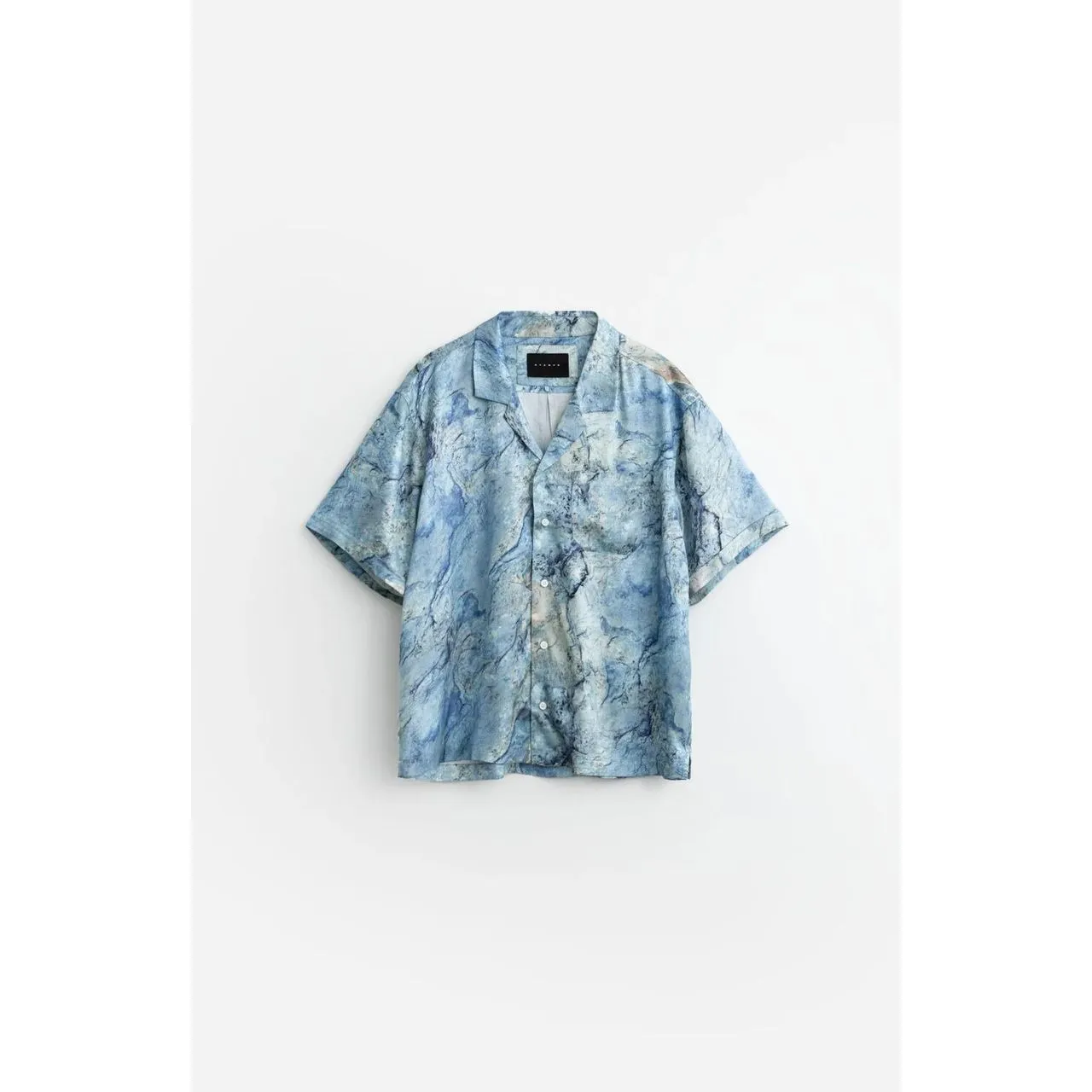 Stampd Ocean Floor Camp Collar Buttondown Ocean Floor Print