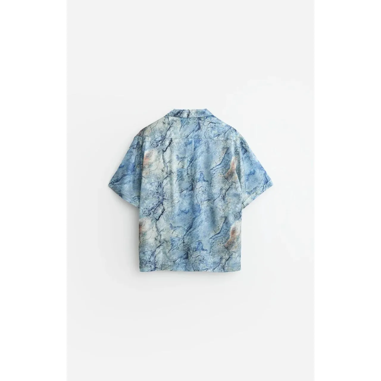 Stampd Ocean Floor Camp Collar Buttondown Ocean Floor Print