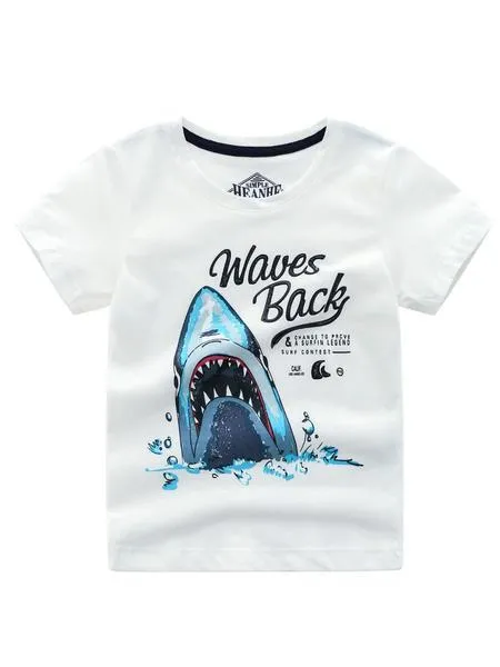 Summer Little Boy Shark T-shirt