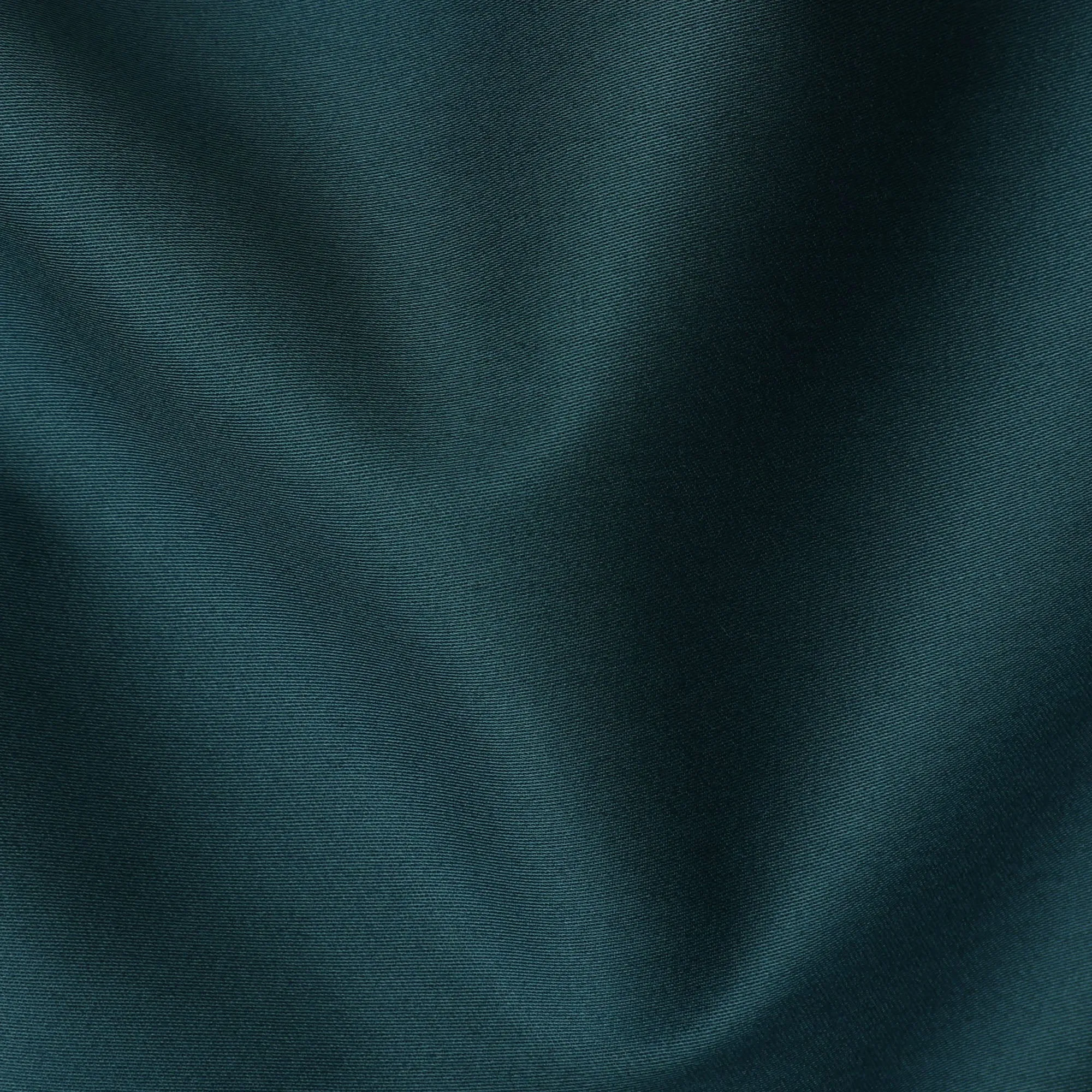 Teal Green 100% Cotton Shirting Fabric, 150 cm Width, Made in Italy-D20499