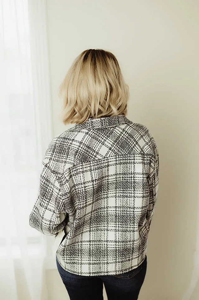 Tweed Oversized Short Jacket