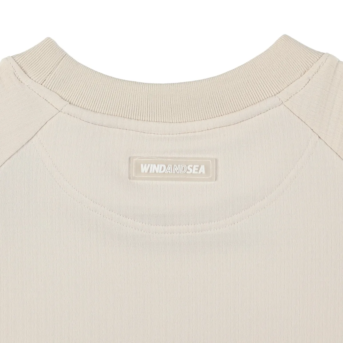 WDS-ES WIND AIR TEX RAGLAN CREW NECK / IVORY