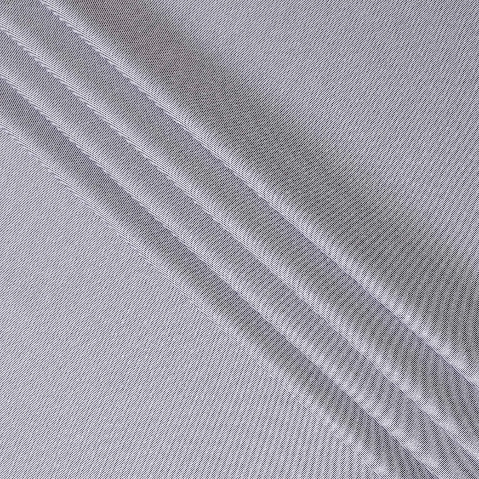 White and Navy Blue Textured Stripe 100% Cotton Shirting Fabric, 150 cm Width, Made in Italy-D20489