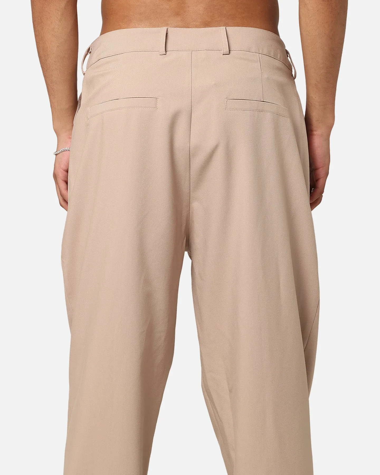 XXIII Creased Tailored Pants Tan