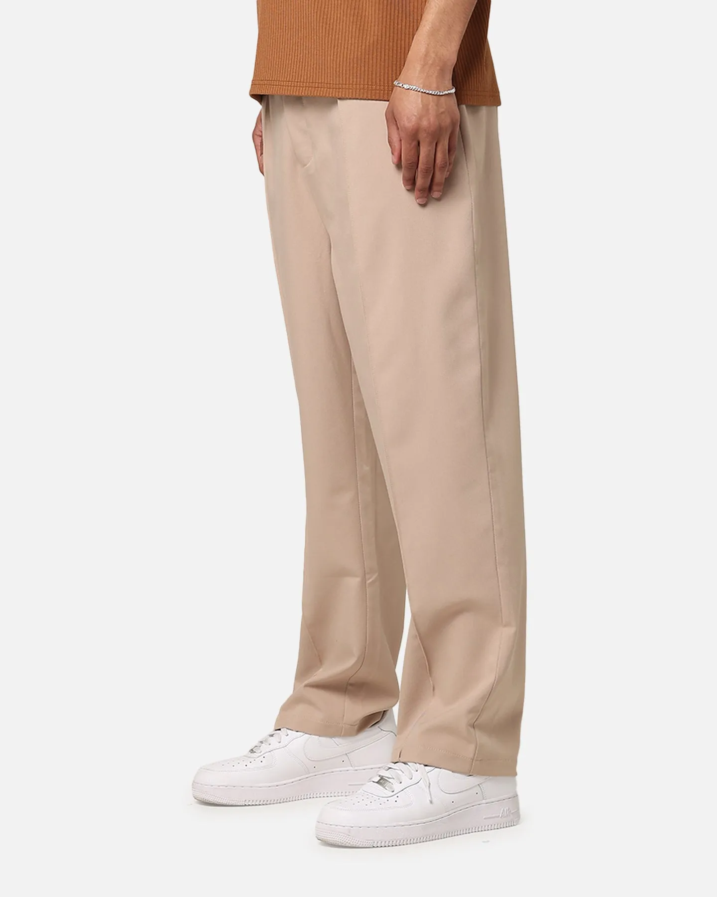 XXIII Creased Tailored Pants Tan