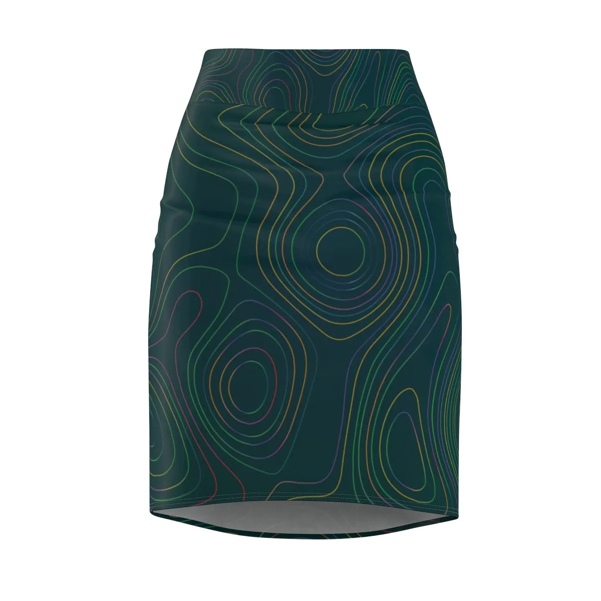 YE Green Passions Women's Pencil Skirt