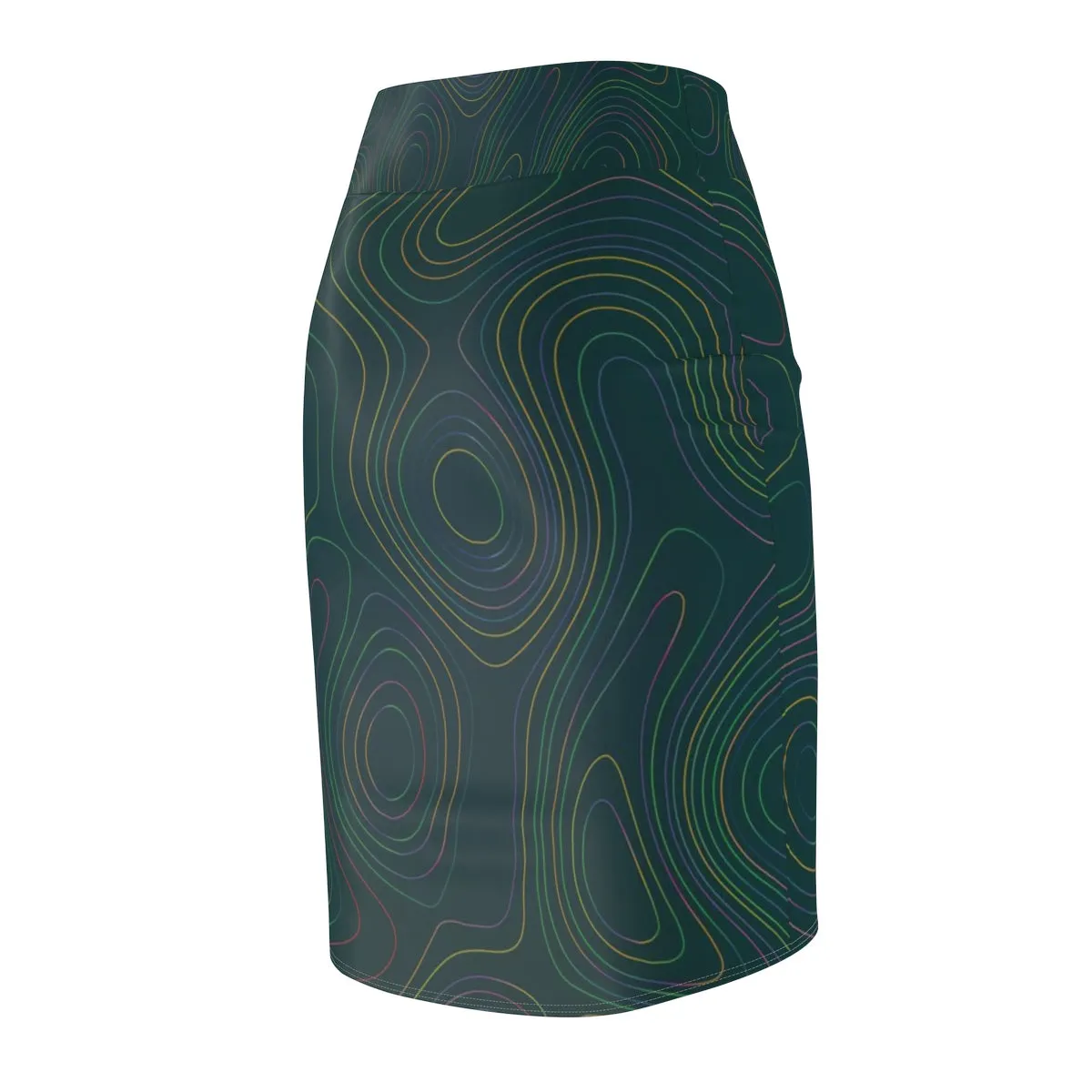 YE Green Passions Women's Pencil Skirt